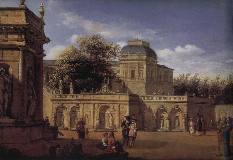 Jan van der Heyden Baroque palace courtyard